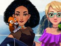 Laro Jasmine at Rapunzel sa campsite  online