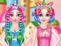 Laro Princesses Rainbow Unicorn na Buhok ng Buhok  online