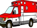 Laro Mga Pahina ng Pangkulay ng Ambulansya  online