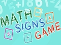 Laro Laro ng Mga Palatandaan sa Math  online