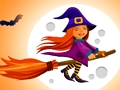Laro Cute Halloween Witches Itinaas ng Jigsaw  online