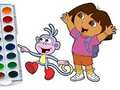 Laro Dora The Explorer Coloring Book online