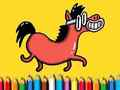 Laro Bumalik sa Paaralan: Pony Coloring Book  online