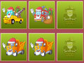 Laro Memorya ng mga trak ng Pasko  online
