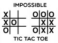 Laro Imposibleng tic tac toe  online