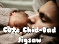 Laro Cute Bata-Tatay Itinaas ng Jigsaw  online