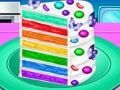 Laro Gumawa ng Rainbow Confetti Cake  online