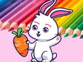 Laro Pangkulay na Aklat: Kuneho Pull Up Carrot  online