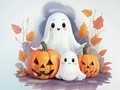 Laro Pangkulay na Aklat: Halloween Ghosts  online