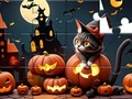 Laro Jigsaw Puzzle: Halloween Cat online
