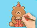 Laro Pangkulay na Aklat: Gift Bear  online
