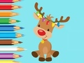 Laro Pangkulay na Aklat: Cute Christmas Reindeer  online