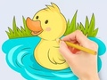 Laro Pangkulay na Aklat: Baby Duck Swim  online