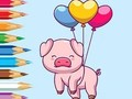 Laro Pangkulay na Aklat: Balloon Pig  online