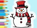 Laro Pangkulay na Aklat: Snowman Family  online