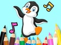 Laro Pangkulay na Aklat: Dancing Penguin  online