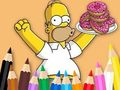 Laro Pangkulay na Aklat: Simpson Donut  online