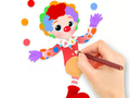 Laro Pangkulay na Aklat: Nakakatawang Clown  online
