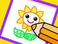 Laro Toddler Drawing: Magandang Bulaklak  online