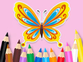 Laro Pangkulay na Aklat: Magandang Butterfly  online