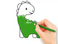 Laro Pangkulay na Aklat: Lovely Baby Dinosaur  online
