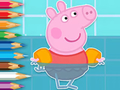 Laro Pangkulay na Aklat: Peppa Swimming  online