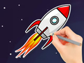 Laro Pangkulay na Aklat: Lumilipad na Rocket  online