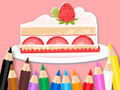Laro Pangkulay na Aklat: Strawberry Cake  online