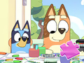 Laro Jigsaw Puzzle: Bluey Family Coloring Day online