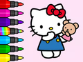 Laro Pangkulay na Aklat: Hello Kitty Teddy Bear  online