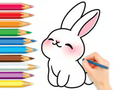 Laro Pangkulay na Aklat: Cute Rabbit  online