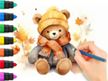 Laro Pangkulay na Aklat: Autumn Bear  online