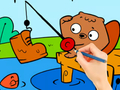 Laro Pangkulay na Aklat: Fishing Squirrel  online
