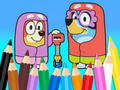 Laro Pangkulay na Aklat: Bluey Flossing Grannies  online