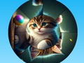 Laro Round Jigsaw Puzzle Kolektahin ang mga larawan na may mga cute na kuting online