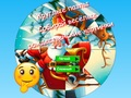 Laro Round jigsaw Puzzle Mangolekta ng mga nakakatawang larawan ng Pasko  online