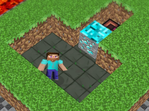 Laro MINEBLOCKS 3D maze online