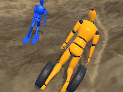 Laro Ragdoll Racing: Extreme Downhill online