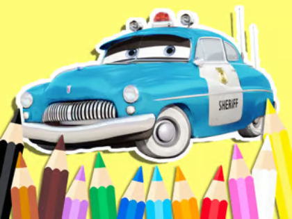 Laro Pangkulay na Aklat: Cars Sheriff  online