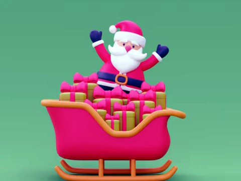 Laro Christmas Sledge Rider 3D online