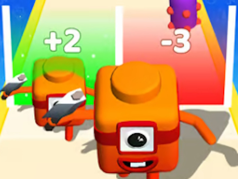 Laro Pagsamahin ang Number Cube: 3D Run Game  online