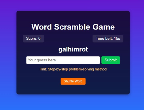 Laro Word Scramble Game Hamon  online