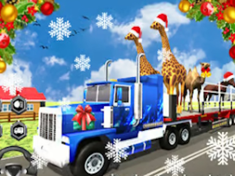 Laro Christmas Animal Transporter Truck online