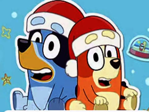 Laro Bluey Christmas Jigsaw online
