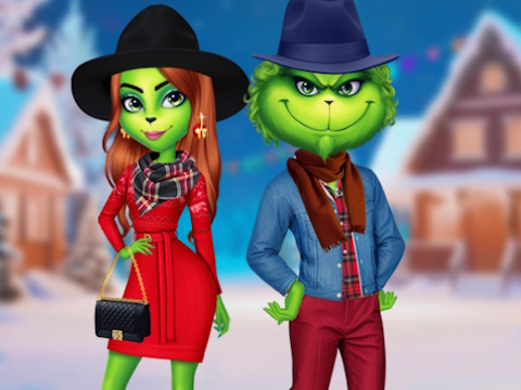 Laro Ang Grinch Couple Holiday Dress Up  online