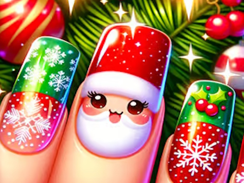Laro Maligayang Pasko Nail Design  online