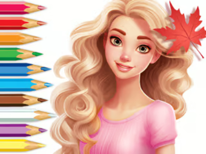 Laro Pangkulay na Aklat: Barbie Autumn Tale  online