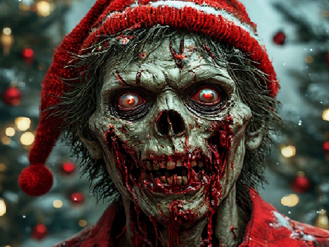 Laro Zombie Christmas Jigsaw online