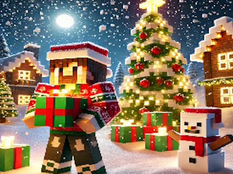 Laro Minecraft Christmas Jigsaw online