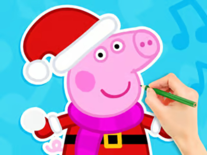 Laro Pangkulay na Aklat: Peppa Pig Snowman  online